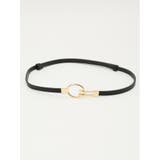 05黒 | リングフック スライドベルト | TAKA-Q WOMEN