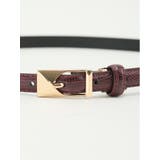 リザード型押し ナローベルト | TAKA-Q WOMEN | 詳細画像5