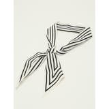 シルク ストライプ柄スカーフ | TAKA-Q WOMEN | 詳細画像2 