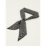 シルク ストライプ柄スカーフ | TAKA-Q WOMEN | 詳細画像4 