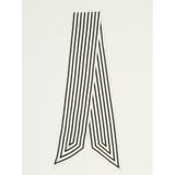 01白 | シルク ストライプ柄スカーフ | TAKA-Q WOMEN