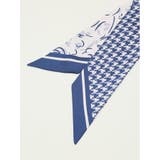 シルク 千鳥×フラワー柄スカーフ | TAKA-Q WOMEN | 詳細画像3