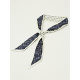 シルク フラワー×ドット柄スカーフ | TAKA-Q WOMEN | 詳細画像2 