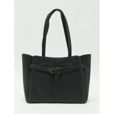 05黒 | 結びベルトデザイン 2WAYトートバッグ A4対応 | TAKA-Q WOMEN