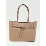 33ベージュ | 結びベルトデザイン 2WAYトートバッグ A4対応 | TAKA-Q WOMEN