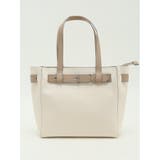 04グレー | 配色ベルトデザイン トートバッグ A4対応 | TAKA-Q WOMEN