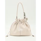 33ベージュ | スカーフ付き ワンショルダーバッグ | TAKA-Q WOMEN