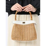01白 | バンブーハンドル 2WAYハンドバッグ | TAKA-Q WOMEN