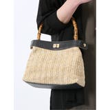 05黒 | バンブーハンドル 2WAYハンドバッグ | TAKA-Q WOMEN