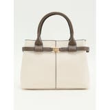 02アイボリー | 2WAY ベルトデザイン ハンドバッグ | TAKA-Q WOMEN