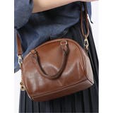 35こげ茶 | 2WAY ミニ ボストンバッグ | TAKA-Q WOMEN