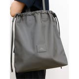 04グレー | DRAWSTRING BAG LARGE | TAKA-Q WOMEN