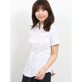 TAKA-Q/ladies:形態安定レギュラーカラースキッパー半袖ツイルシャツ | TAKA-Q WOMEN | 詳細画像2 