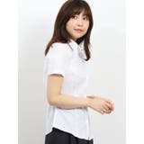 TAKA-Q/ladies:形態安定レギュラーカラースキッパー半袖ツイルシャツ | TAKA-Q WOMEN | 詳細画像4 
