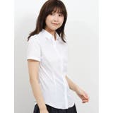 TAKA-Q/ladies:形態安定レギュラーカラー半袖ツイルシャツ | TAKA-Q WOMEN | 詳細画像4 
