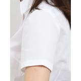 TAKA-Q/ladies:形態安定レギュラーカラー半袖ツイルシャツ | TAKA-Q WOMEN | 詳細画像5 