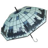 【31】ネイビー | ねこ柄 ステンドグラス風 ビニール ジャンプ傘 猫 ネコ雨傘 | macocca