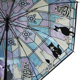 ねこ柄 ステンドグラス風 ビニール ジャンプ傘 猫 ネコ雨傘 | macocca | 詳細画像14 