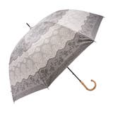 チャコール | レース柄 晴雨兼用ショート傘 | macocca