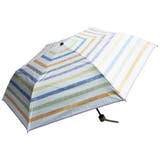 【71】オレンジ | 晴雨兼用傘 チェック/ボーダー柄 折畳み傘 日傘 | macocca