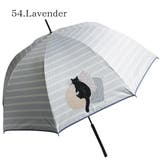 晴雨兼用傘 おやすみ猫柄 ジャンプ傘 日傘 | macocca | 詳細画像6 