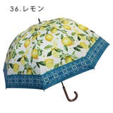 風景画・レモン柄 ショート手開き晴雨兼用傘 | macocca | 詳細画像5