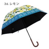 風景画・レモン柄 ショート手開き晴雨兼用傘 | macocca | 詳細画像6