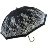 【11】ブラック | レース柄 晴雨兼用傘 ショート手開き傘 | macocca