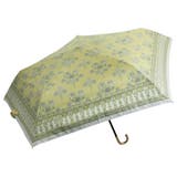 【65】イエロー | 晴雨兼用 サラサ柄 折畳み傘 | macocca