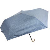 【32】ブルー | 晴雨兼用 ドット柄 折畳み傘 | macocca