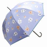 フェミニン花柄【32】ブルー | 100％完全遮光 日傘 雨傘 | macocca