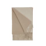 【170】無地アイボリー | 【2023秋冬】カシミヤリバーシブルマフラー MFRVCH 01 | macocca