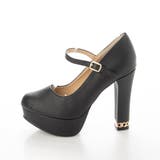 Mafmof(マフモフ) チェーン付きヒールストーム入り厚底ヒール パンプス | Mafmof | 詳細画像9 