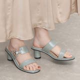 Realta(レアルタ)ゴールド金具付き円柱ヒールサンダル 5030scc | Mafmof | 詳細画像1