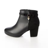 Realta(レアルタ)ビジューチャーム付き厚底フラワーカットショートブーツ | Mafmof | 詳細画像7