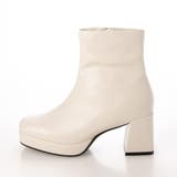 Realta(レアルタ)スクエアートゥ厚底ストレッチアッパーショートブーツ | Mafmof | 詳細画像14