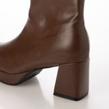 Realta(レアルタ)スクエアートゥ厚底ストレッチアッパーショートブーツ | Mafmof | 詳細画像22