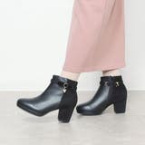 Realta(レアルタ)ビジューチャーム付き厚底フラワーカットショートブーツ | Mafmof | 詳細画像3