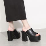 Mafmof(マフモフ)13cmヒール厚底ユニットソールミュールサンダル | Mafmof | 詳細画像2 