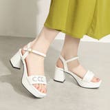 Realta(レアルタ)ビジューチェーンチャンキーヒールサンダル | Mafmof | 詳細画像2