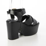 Mafmof(マフモフ)ワイドクロスストラップ厚底ボリュームソールサンダル | Mafmof | 詳細画像8 