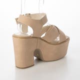 Mafmof(マフモフ)ワイドクロスストラップ厚底ボリュームソールサンダル | Mafmof | 詳細画像10 