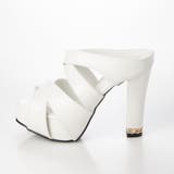 Mafmof(マフモフ)ダブルクロスチェーン飾り付きハイヒールサンダル | Mafmof | 詳細画像10