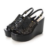 Realta(レアルタ)シースルーフラワーウエッジサンダル | Mafmof | 詳細画像3 