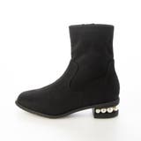 Realta(レアルタ)4.5cmパールヒールストレッチショートブーツ | Mafmof | 詳細画像10