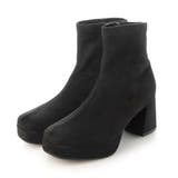 Realta(レアルタ)スクエアートゥ厚底ストレッチアッパーショートブーツ | Mafmof | 詳細画像7