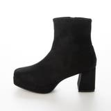 Realta(レアルタ)スクエアートゥ厚底ストレッチアッパーショートブーツ | Mafmof | 詳細画像15