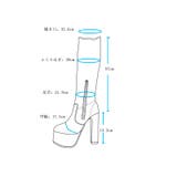 Mafmof(マフモフ)13 5cmヒールストーム入りストレッチ膝上ロングブーツ | Mafmof | 詳細画像14 