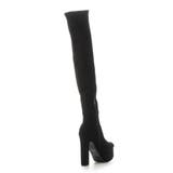 Mafmof(マフモフ)13 5cmヒールストーム入りストレッチ膝上ロングブーツ | Mafmof | 詳細画像10 