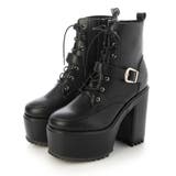 Mafmof(マフモフ)13cmヒールボリュームヒールレースアップブーツ | Mafmof | 詳細画像4